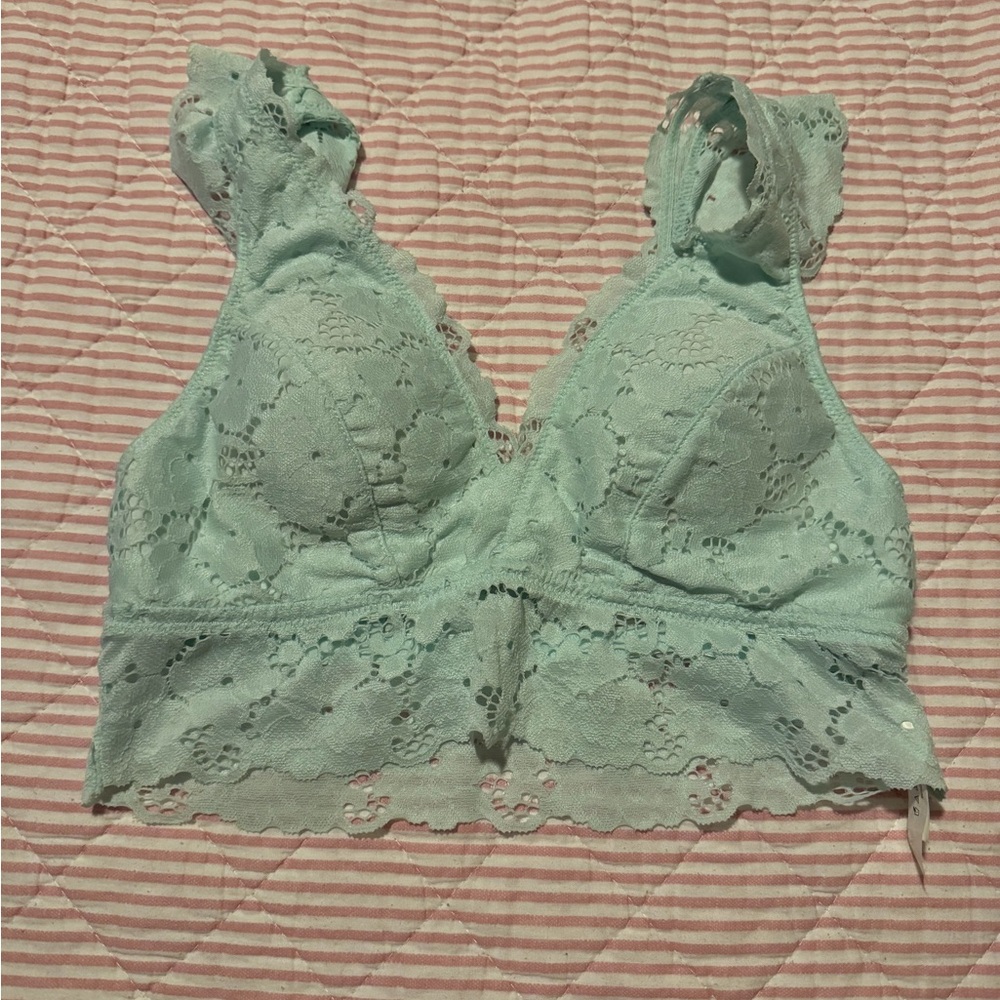 Aeropostale Mint Green Lace Bralette